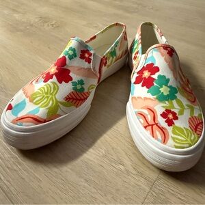 Keds “Tropical Floral” Slip-On Canvas Sneakers 9.5W